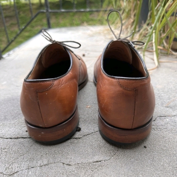 Johnston & Murphy Twisted X Brown Leather Cap Toe Oxford Shoes Mens 11.5 M - Picture 3 of 5